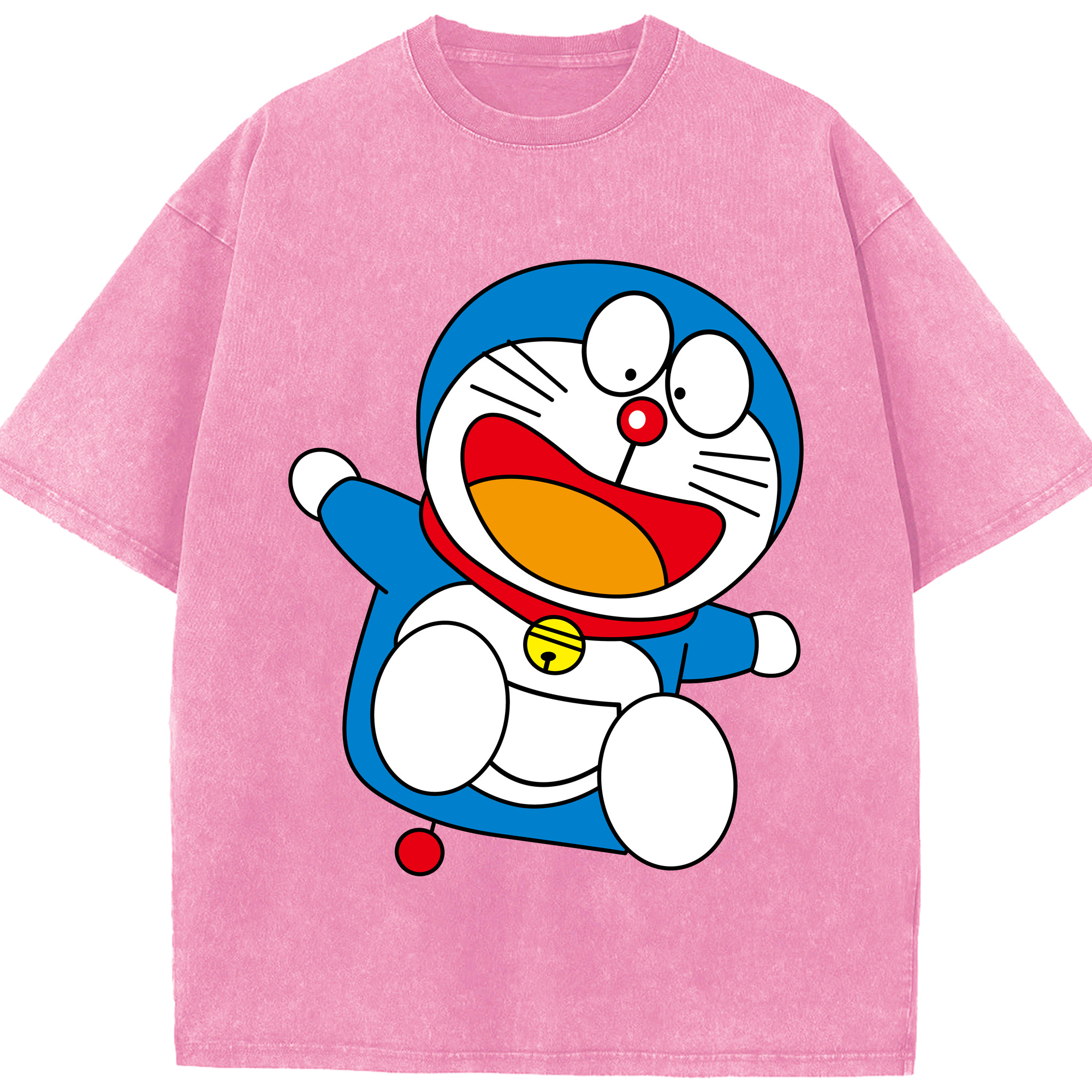 （画像用） ドラえもん Doraemon 綿100% ヴィンテージ風 半袖Tシャツ（フロントプリント）